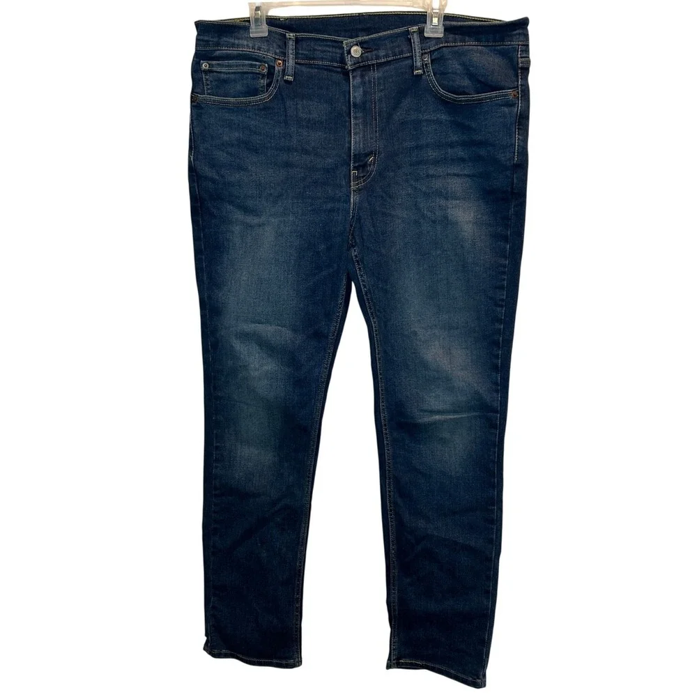 Levi's 511 Slim Fit Jeans Men's 38x32 Dark Wash Indigo Stretch Denim - Picture 2 of 6